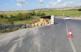 Arnavutköy’de freni patlayan kamyonet bariyerlere...