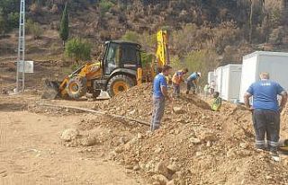 ASAT konteyner evlerin alt yapı çalışmasını...