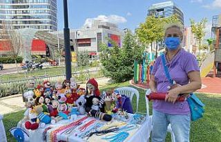 Ataşehir’de el emeği ürünlerin satıldığı...