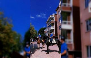 Atlı jandarma ekibi Filyos’ta