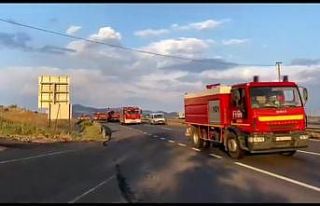 Azerbaycan’dan gelen itfaiye konvoyu Eskişehir’den...