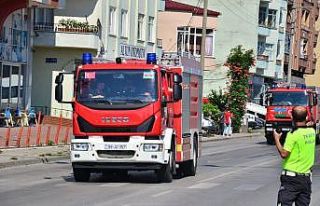 Azerbaycan’ın itfaiye konvoyu Samsun’a ulaştı
