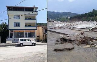 Babaçay’da 4 katlı binadan sadece merdivenler...