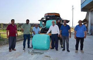 Bafra’ya kombine silaj ve küspe paketleme makinesi