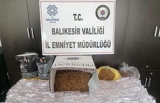 Balıkesir’de kaçak tütün ve uyuşturucu hap...