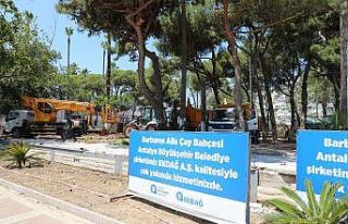 Barbaros Aile Çay Bahçesi’nde yenileme çalışmaları