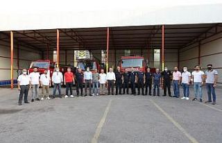 Başkan Aygün, itfaiye merkezini ziyaret etti