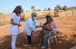 Başkan Böcek’ten, yangınzede Emine Şen’e yardım...