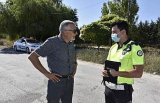 Başkan Bozkurt’tan polis uygulama noktasına ziyaret