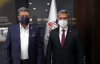 Başkan Erol, Nazilli Ticaret Odası Başkanı Arslan...