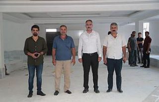 Başkan Kuş  çok amaçlı salonu inceledi