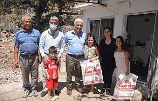 Başkanlardan yangın bölgesinde inceleme