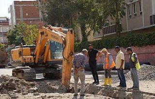 Batman’da altyapı çalışmasında doğalgaz borusu...