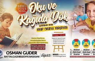 Battalgazi’de ödüllü kitap okuma yarışması