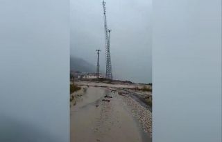 Baz istasyonunun çökme anı saniye saniye kaydedildi