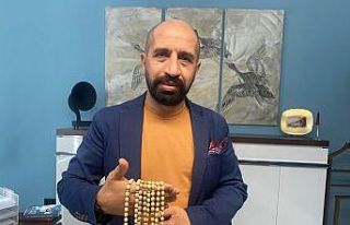 Binlerce yıllık fosilden tespih