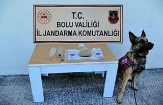 Bolu’da, çekici üzerinde taşınan otomobilde...