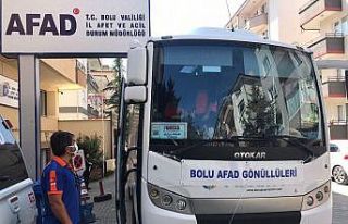 Bolu’dan sel bölgesi Bozkurt’a 24 AFAD gönüllüsü...