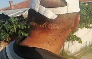 Borcunu yeni bitirdiği traktörünü alevlerin arasında...