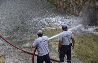 Bozüyük’te kanal temizliği yapıldı