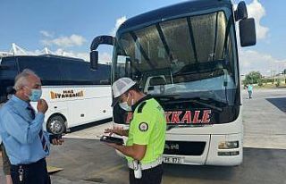 Bozüyük’te yolcu otobüsleri denetlendi, otobüs...