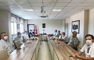 Burhaniye’de afet yardım kampanyası toplantısı...