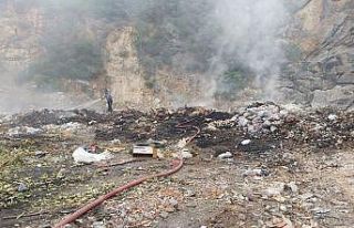 Bursa’da çöplük yangını