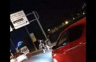 Bursa’da motor üstünde motor taşıdı