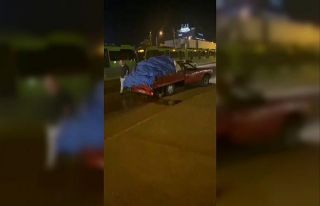 Bursa’da yola saçılan karpuzlar kazaya sebep oldu