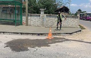 Büyükşehir, beton yaya yolları ile yaya güvenliğini...