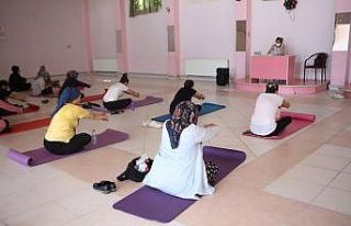 Çalı’da kadınlara pilates eğitimi