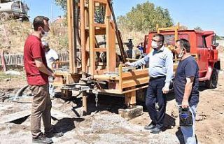 Çan Belediyesi şebeke suyuna takviye su sondaj çalışmasına...