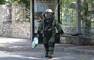 Çanakkale Devlet Hastanesi önünde şüpheli çanta...