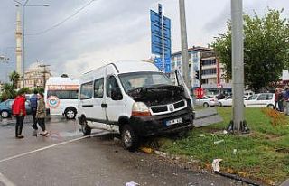 Çarşamba’da trafik kazası: 1 yaralı