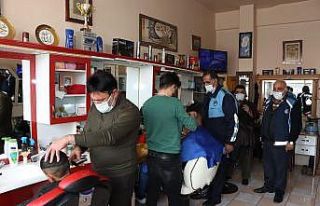 Çat Belediyesi zabıta ekiplerinden iş yerlerine...