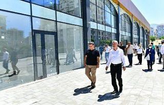 Çilesiz semt pazarı ve yaşam merkezi inşaat alanında...