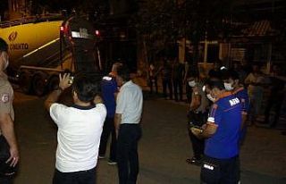 Çimento yüklü tankerde korkutan patlama