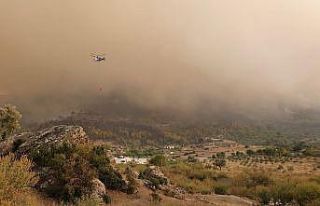 Çine Akçaova yangını devam ediyor