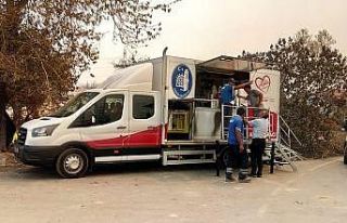 Çorum Belediyesinden yangın bölgesine destek
