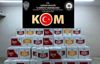 Çorum’da kaçak makaron operasyonu