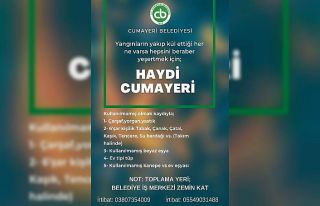Cumayeri Belediyesi yardım kampanyası başlattı