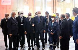 Cumhurbaşkanı Erdoğan ile kaynak yapan usta Melek...