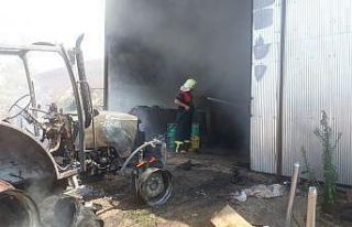 Depo yangınında büyük çapta maddi hasar meydana...