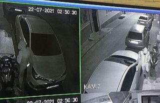 Direksiyon kilidini kıran motosiklet hırsızları...