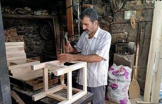 Diyarbakır’da marangoz ustasının azmi