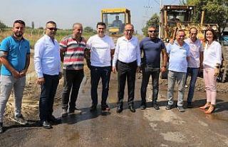 DSİ’ye ait yollarda Turgutlu Belediyesi asfalt...