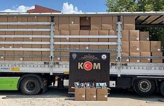 Düzce’de 9.5 ton kaçak tütün ele geçirildi