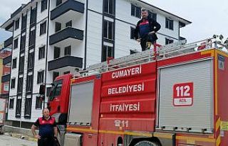 Düzceli itfaiyeciler Kastamonu’da