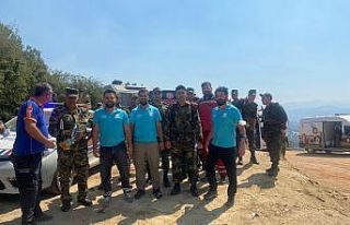 Edirne İl Sağlık Müdürlüğünden yangın bölgesine...