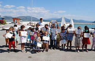 Eğirdir’de, 235 öğrenciye yelken kursu sertifikası